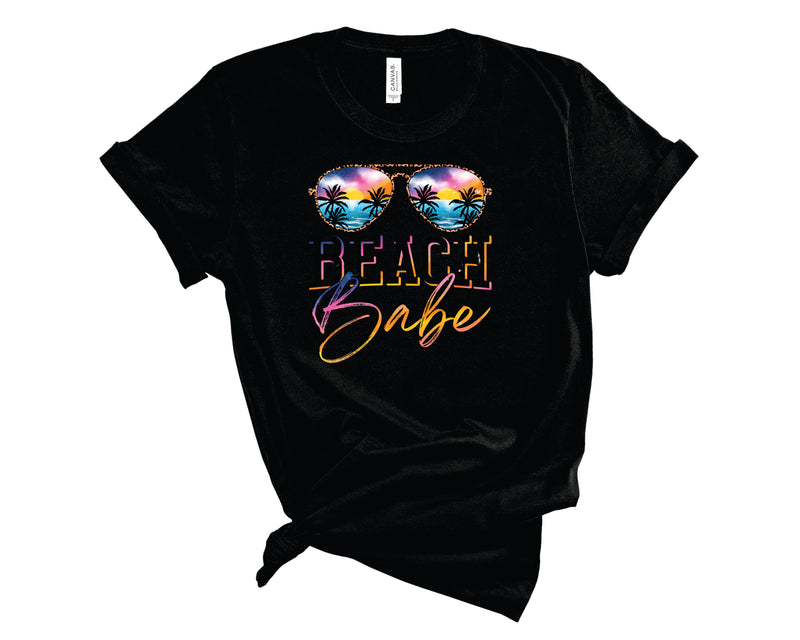 Beach Babe Sunglasses Leopard - Graphic Tee