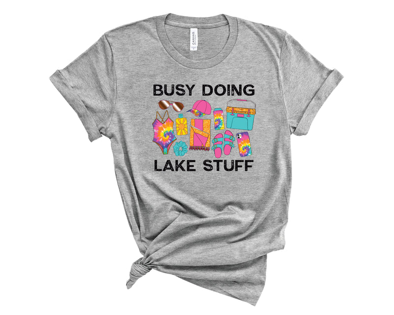 Busy Lake Stuff Tie Dye - Graphic Tee