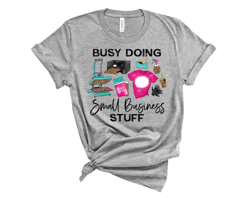 Busy Small Business Leopard - Graphic Tee