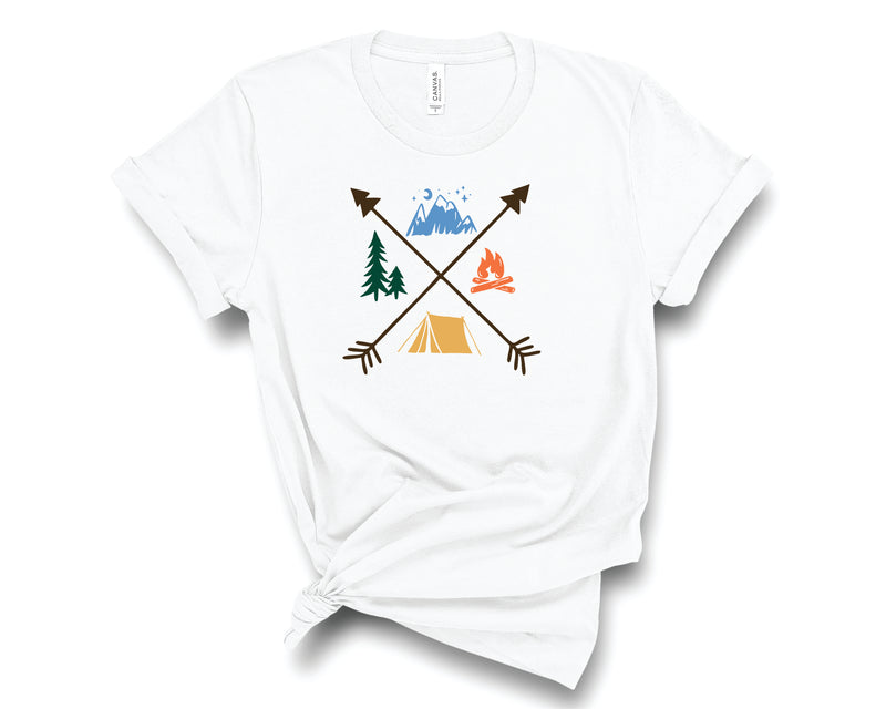 Camping Icons - Graphic Tee