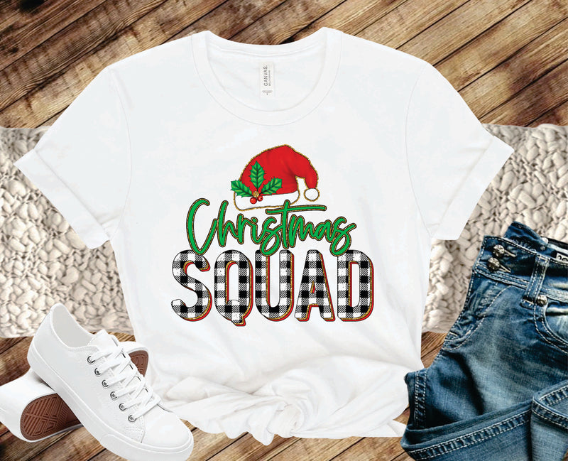 Christmas Squad Buffalo Plaid- Transfer