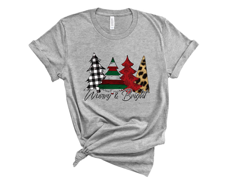 Christmas Tree Merry & Bright - Graphic Tee