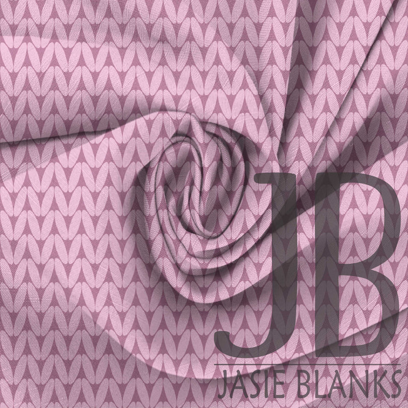 Chunky Knit Fabric - Light Pink