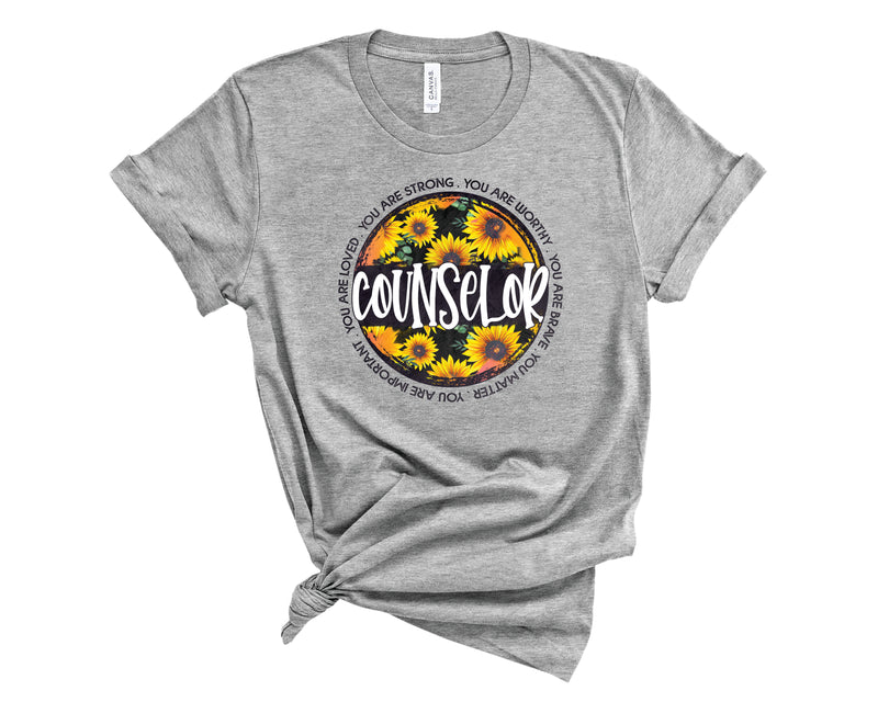 Counselor Sunflower Circle - Graphic Tee