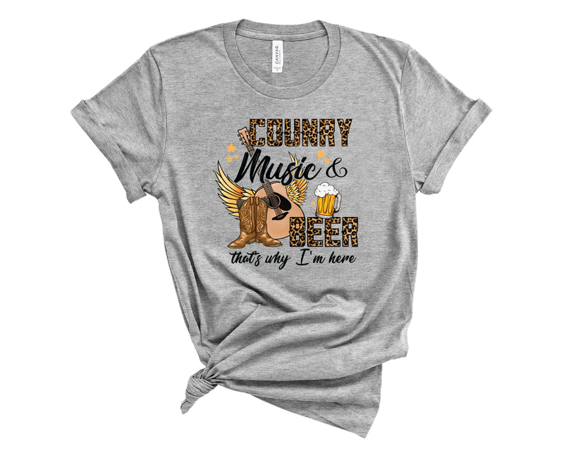 Country Music & Beer Leopard -  Transfer
