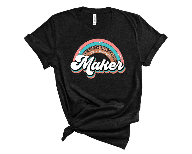 Difference Maker Rainbow Neutral - Graphic Tee
