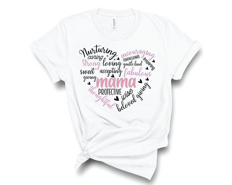 Doodle Heart MAMA - Graphic Tee