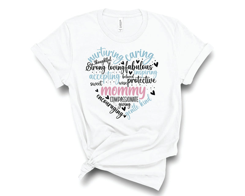 Doodle Heart Mommy - Graphic Tee