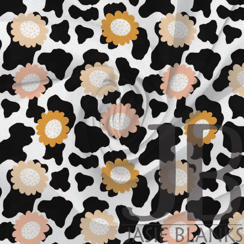 Daisy Cow Fabric