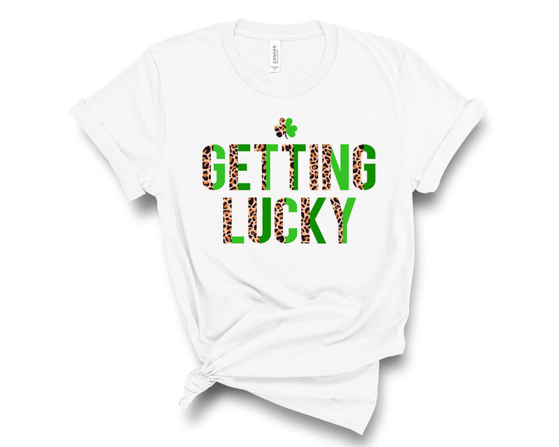 Getting Lucky Half Leopard - Graphic Tee
