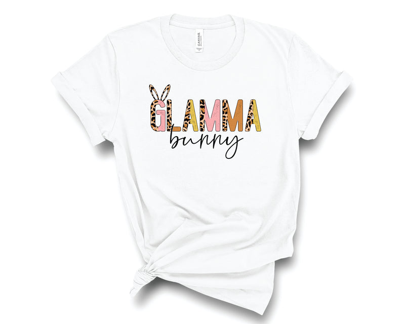 Glamma Bunny Leopard Neutral - Graphic Tee