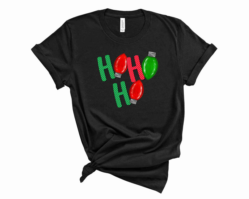 Ho Ho Ho- Christmas Lights - Graphic Tee