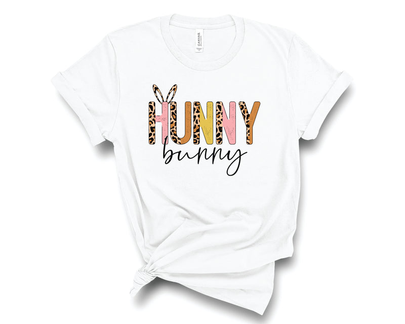 Hunny Bunny Half Leopard Neutral  - Graphic Tee