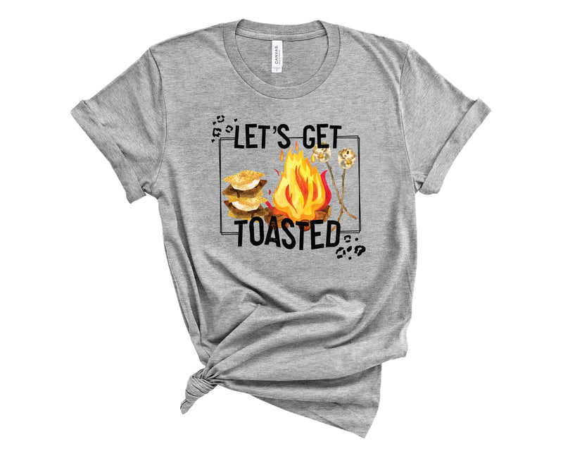 Let's Get Toasted Leopard Frame - Graphic Tee