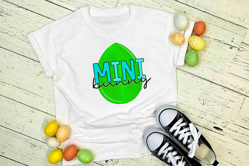 MINI Bunny - Green Blue- Transfer