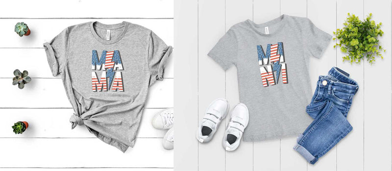 Mama-Mini Patriotic - Transfer