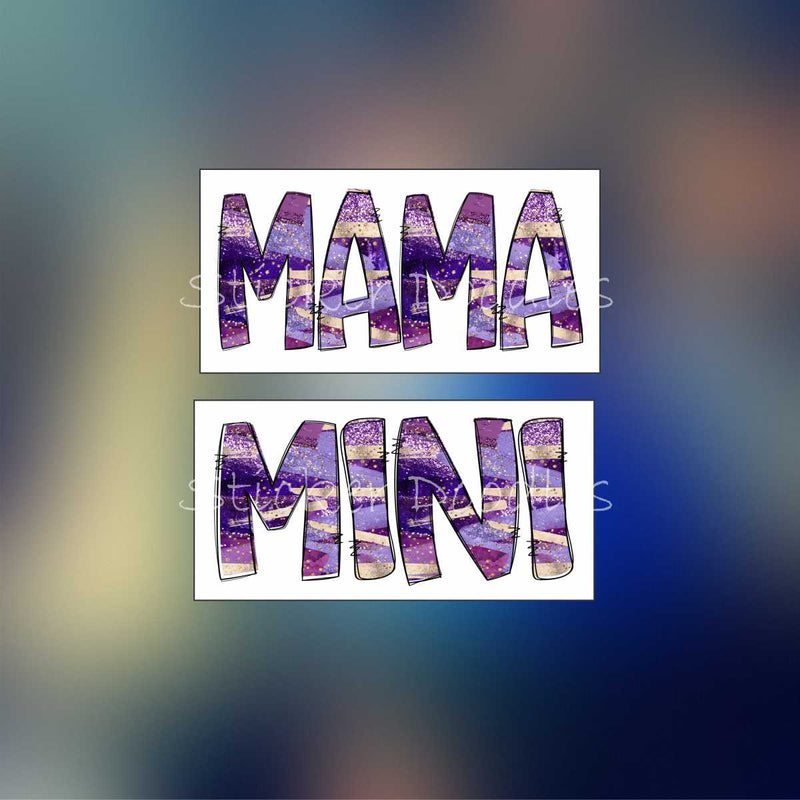 Mama/Mini Purple - Sticker