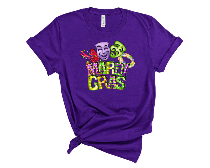 Mardi Gras Mask - Graphic Tee
