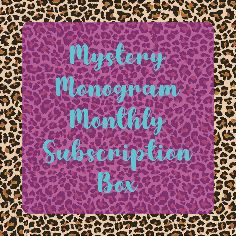 Mystery Monogram - Monthly Subscription Box