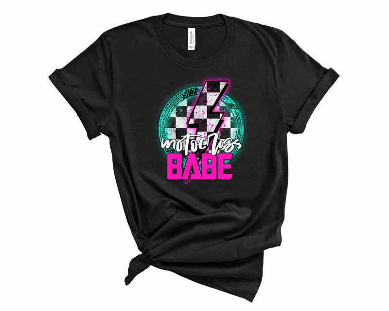 Motorcross Babe Teal - Graphic Tee