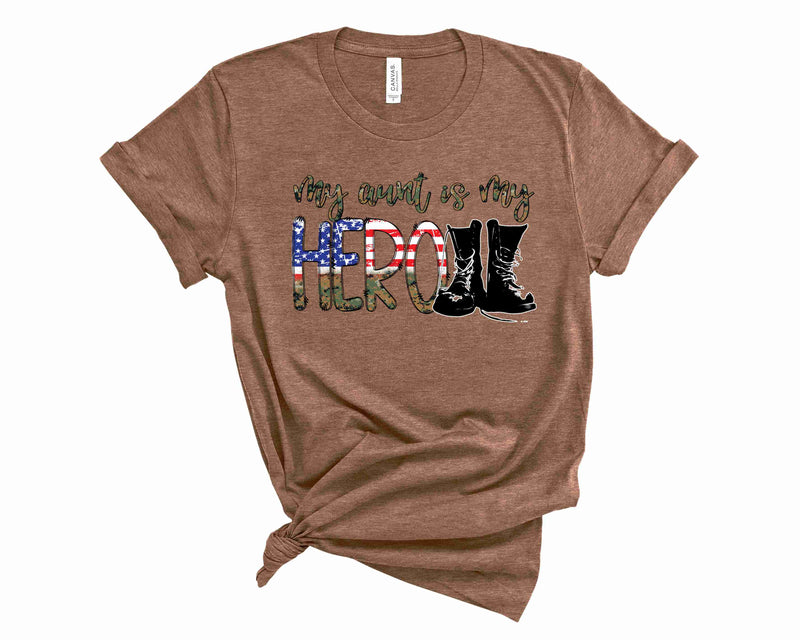 My Aunt is my hero brown - Graphic Tee