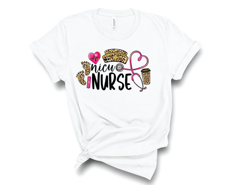 NICU Nurse Leopard  - Graphic Tee