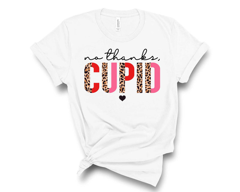 No Thanks Cupid Half Leopard - Graphic Tee