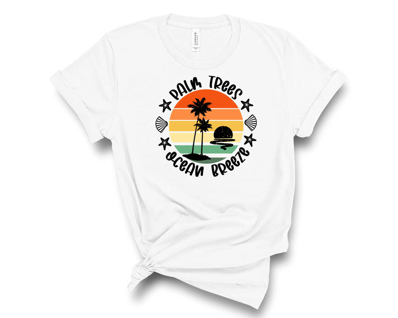 Palm Trees Ocean Breeze - Graphic Tee