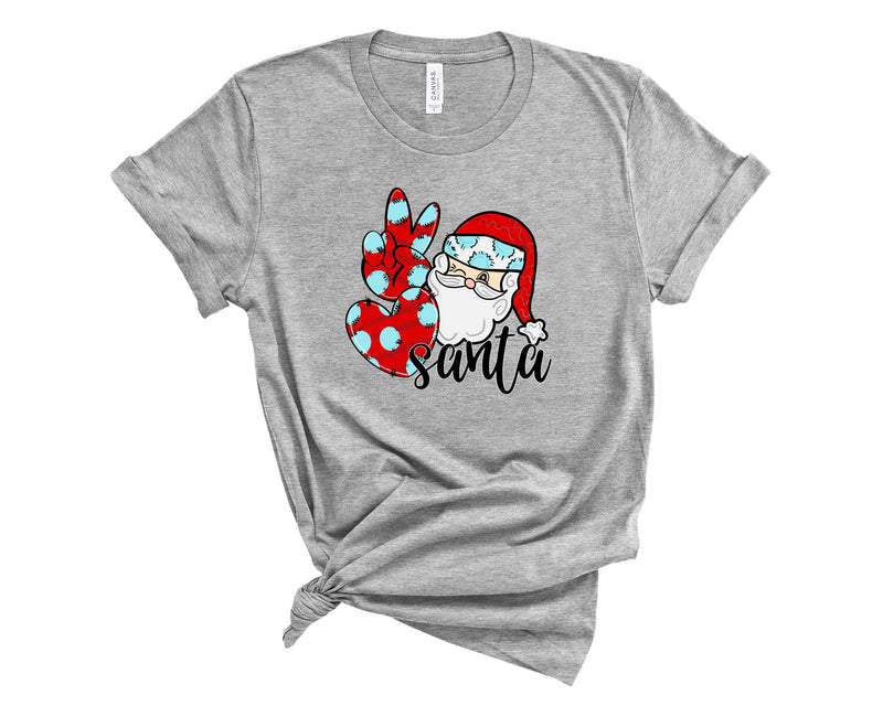 Peace love Santa blue - Transfer