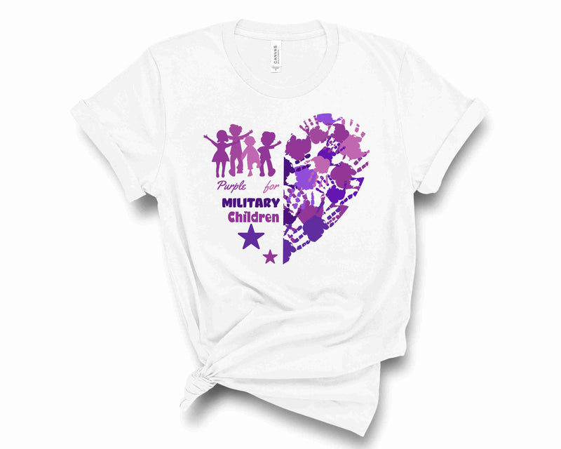 Purple Up Hand Heart- Graphic Tee