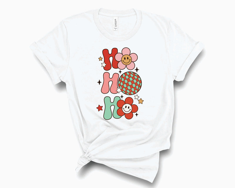 Retro Flower Ho Ho Ho- Graphic Tee