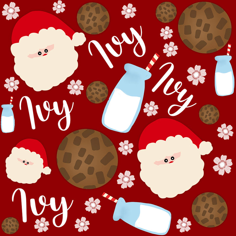 Santa's Milk & Cookies Plush Blanket
