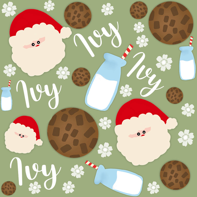 Santa's Milk & Cookies Plush Blanket