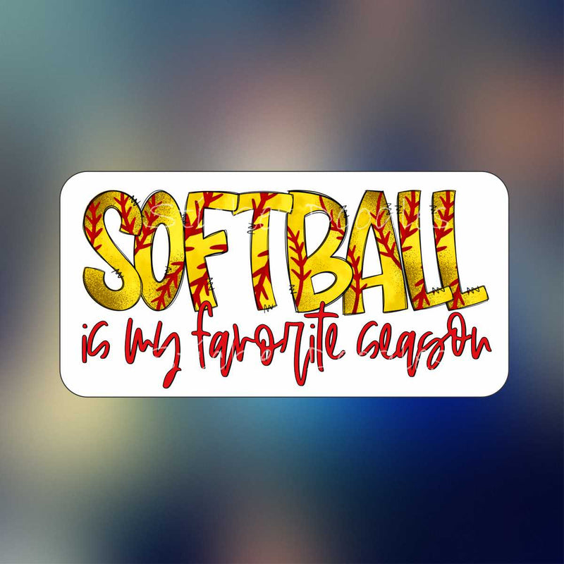 Softball is my favorite season - Sticker