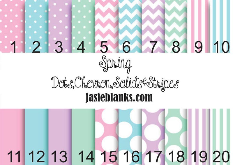 Spring Dots, Chevron and Stripes- Adhesive Outdoor Vinyl