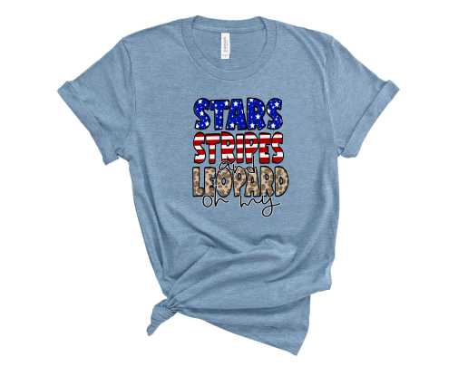 Stars Stripes Leopard 2- Graphic Tee