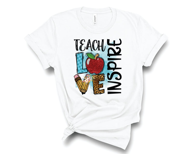 Teach Love Inspire Glitter - Graphic Tee