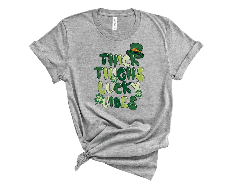 Thick Thighs Lucky Vibes - Graphic Tee