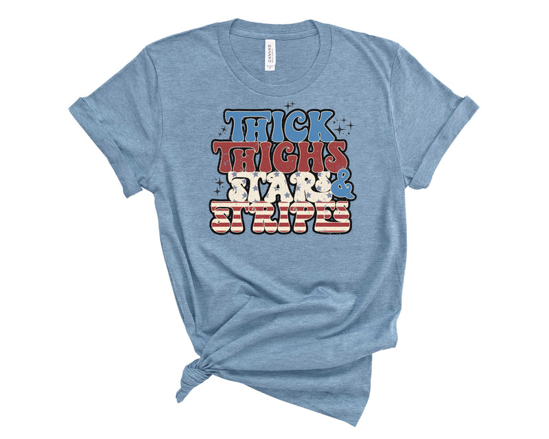 Tick Thighs Stars and Stripes - Transfer
