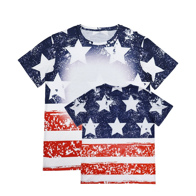 Polyester Bleach T-Shirt - Stars and Stripes