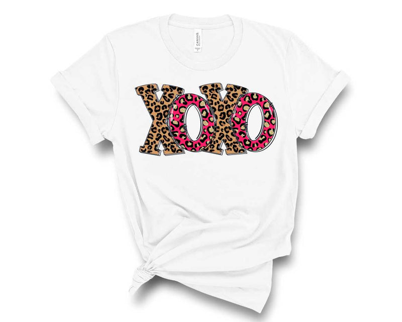 XOXO pink leopard - Graphic Tee