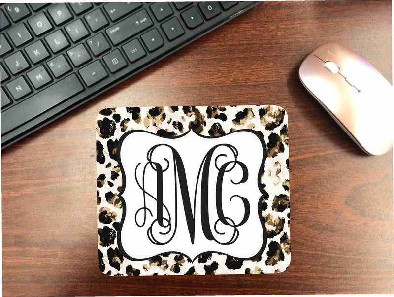 Brown & Black Leopard Mouse Pad