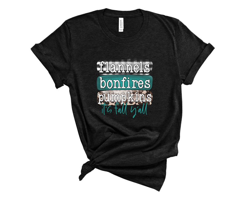 flannels bonfires pumpkins- Graphic Tee