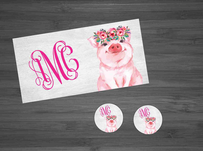 Floral Pig Car Kit