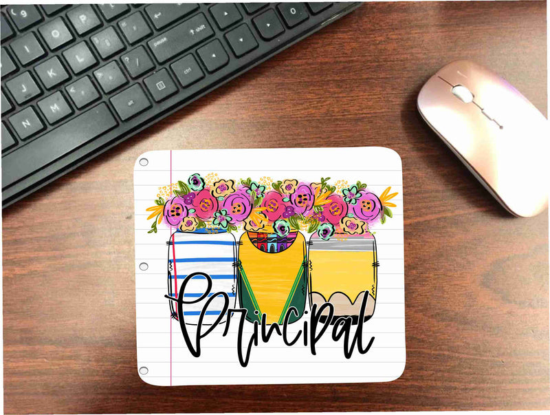 Floral Principal Mouse Pad