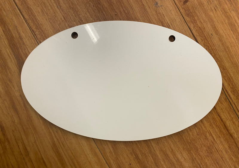 Oval Hardboard Sign Sublimation