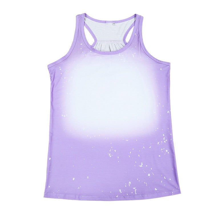 Polyester Bleach Tank Top - Lavender