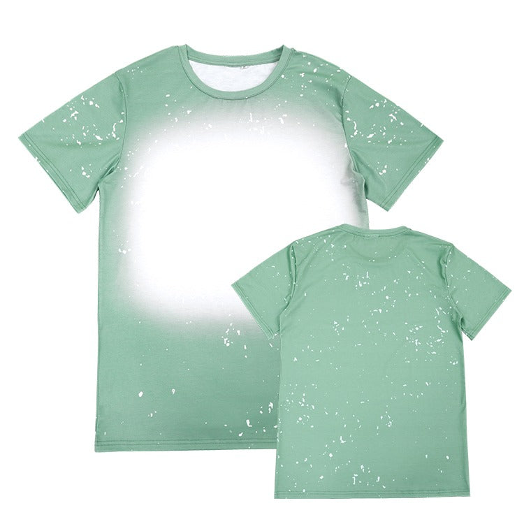 Polyester Bleach T-Shirt - Sage