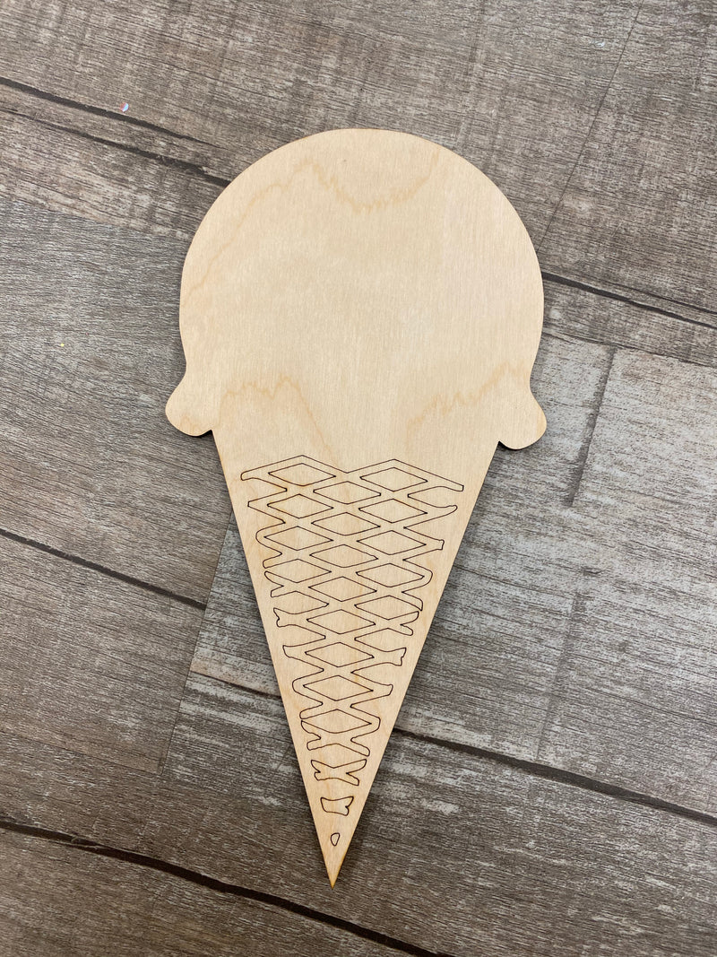 Wood Shape- Ice Cream