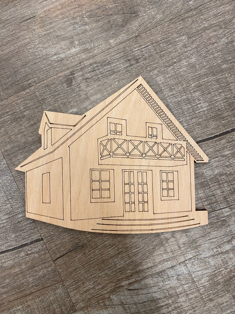 Wood Shape- House
